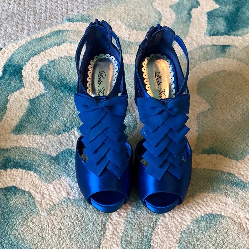 Royal blue heels